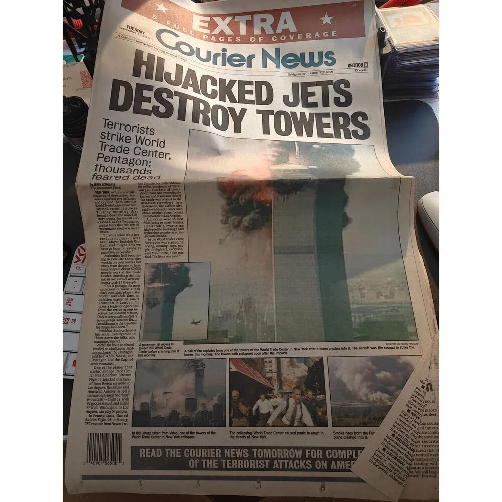 September 11 2001 Newspapers (NJ Star-Ledger & Courier News)